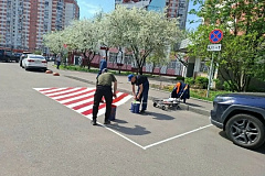 Разметка для стоянки спецтехники